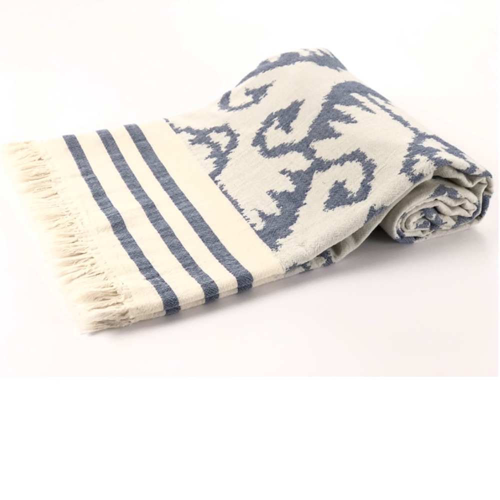 BLUE SALINA THROWS